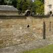 View of rear court wall taken from the south east