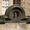 Detail of circular wallhead ornament of rear court