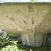 Concrete underside. Detail