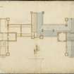 Plan.
Titled: 'Plan of the One Half of Attics and Roof'.
Signed: 'D. R. 49 Northumberland Street, Edinburgh, 4th September 1848'.