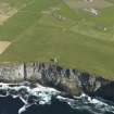 Oblique aerial view centred on the Kitchener Memorial at Marwick Head, taken from the W.