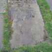 View of ledger stone in memory of William Bogle.