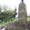 View of monument in memory of AO Beattie.