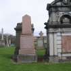 General view of cemetery including obelisk in memory of George Matheson.