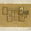 Plan of bedroom floor.