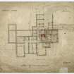 Plan of basement floor.