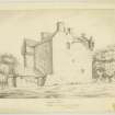 Insc. 'Fifeshire, Pitcullo House, sketched and Drawn by A Archer'
