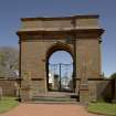 View of triumphal arch from W.