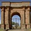 View of triumphal arch from NE.