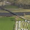 Oblique aerial view centred on the railway viaduct, taken from the NNW.