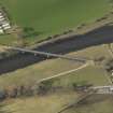 Oblique aerial view centred on the railway viaduct, taken from the SSE.