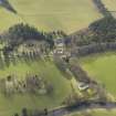 General oblique aerial view centred on Barns House with Barns Tower adjacent, taken from the NE.