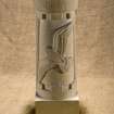 New carved  false spout with peregrine falcon (flash)