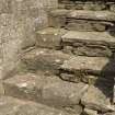 Detail of stairs at NW corner of Chapter House