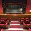 View of auditorium at balcony level inside Arts Guild Theatre, Campbell Street, Greenock.