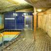 Interior view of Royal Commonwealth Pool, Edinburgh. View of plunge pool room within the later Sauna extension.