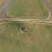 Oblique aerial view of East Fortune Airfield control tower, taken from the W.