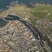 Oblique aerial view of Eyemouth, taken from the SW.