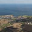 General oblique aerial view of Eyemouth, taken from the SSW.