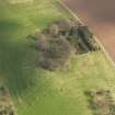 Oblique aerial view of Mordington House burial vault and the remains of the rig, taken from the WNW.