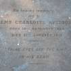 Plot no. 1320. Grave of Ems Avetoom. Detail of inscription.