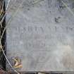 Plot no. 1097. Maria Venis? Detail of inscription