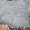 Plot no. 1096. Gilbert Wilberforce. Detail of inscription.