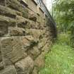 E boundary wall. View from S