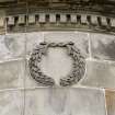 2nd stage of cella. Wreath relief. Detail