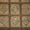 Chancel ceiling, detail of painted panels depicting prophets. Holy Trinity Episcopal Church, Kilmarnock.