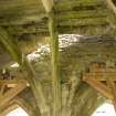 Chapter house, view of rib vaulting and flue