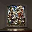 Interior. Ground floor, stained glass window 'Fishers of Men'