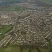 General oblique aerial view centred on the housing estate, taken from the SW.