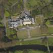 General oblique aerial view centred on the house, taken from the SSW.