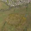 Oblique aerial view centred on the remains of the heavy anti aircraft battery, taken from the WNW.