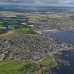 General oblique aerial view centred on Macduff with Banff adjacent, taken from the E.