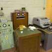 Interior, detail of teleprinter station in protected Communications bunker/site.