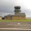 View from NNW of control tower and met office.