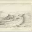 Sketch view of archaeological landscape.