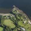 General oblique aerial view centred on the church, taken from the S.