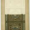Partial design for ceiling of council chamber
Signed: ''Thomas Bonnar Decorator''