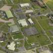 Oblique aerial view centred on part of the technical site, taken from the W.