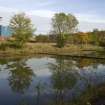 View from WSW of settling pond.