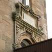 Detail of plaque above W entrance. Scottish Co-operative Convalescent Seaside Homes Association Ltd. Instituted May 1803