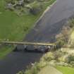 Oblique aerial view centred on the railway viaduct, taken from the N.