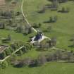 Oblique aerial view centred on the castle, taken from the N.