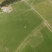 Oblique aerial view centred on the modern recumbent stone circle, taken from the WNW.