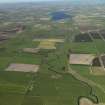 General oblique aerial view looking along the Wick River and across Bilbster towards Loch Watten, taken from the ESE.