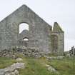 View of Berneray Parliamentary Church, taken from north north west