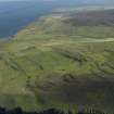 General oblique aerial view of the tabular geology in the NE of Rousay, taken from the N.